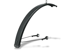 SKS GERMANY INFINITY GARDE BOUE AVANT UNIVERSEL 56 27,5" - 29" (Garde-boue de vélo, compatible avec la série de porte-bagages Infinity, aluminium/plastique), noir