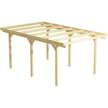 Carport-Kit Mit 8 Beinen – Verbindungsset Aus Verzinktem Stahl Für Rohre Bis 3,5 Cm, Für DIY-Überdachungen