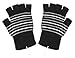 Produktbild nalmatoionme schwarz Stripe Handwärmer Muster USB2.0 Beheizte Fingerlose Handschuhe gratis Versand weltweit