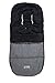 Altabebe AL2280P-01 Winter Footmuff for Bugaboo and Joolz Strollers ( 12-36 Months, Dark Grey/Black)