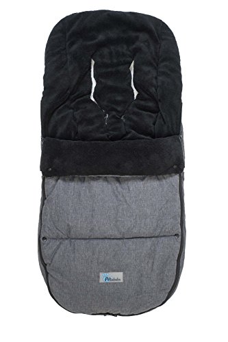Altabebe AL2280P-01 Winter Footmuff for Bugaboo and Joolz Strollers ( 12-36 Months, Dark Grey/Black)