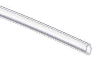 sourcing map Silicona Tubo 0,8mm ID x 2mm OD 5M Flexible Silicona Goma Tubo Aire Manguera Agua Tubería para Bomba Transferencia Claro