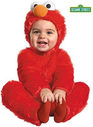 Infant Toddler Sesame Street Elmo Comfy Fur Costume Size 12-18 Months