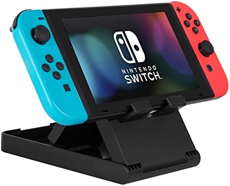 Nintendo Switch Stand, Pojazia Compact Adjustable Stand for Nintendo Switch / Nintendo 3DS XL and PS Vita 1000, also Compact for iPhone 7 6 Plus 5 5c, Accessories, iPad and Tablets (6-8 Inch)