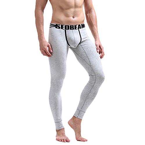 Pantalon Homme Hiver, Manadlian sous-Vêtements Thermique Caleçon Pantalon Long Fonctionnel Bas Pantalon de Sport Jogging Homme Underwear Pants