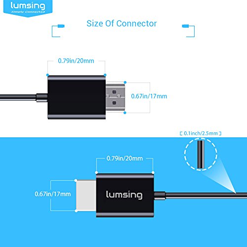 Lumsing HDMI Kabel Hochgeschwindigkeit HDMI auf HDMI Audio/Video vergoldete Kabel M/M ultra dünn 1M(Schwarz) - 7