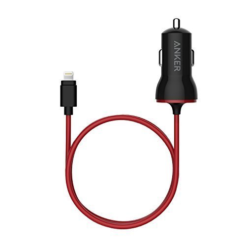 Anker PowerDrive 12W Kfz Ladegerät mit Lightning Stecker Apple MFi Zertifiziert Auto Ladegerät für iPhone 7s 7 7s Plus 6s 6 6s Plus 5S 5C 5, iPad Air 2 und weitere (Schwarz) - 3