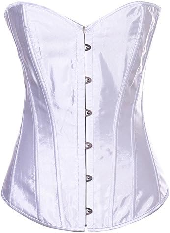 PULABO Women's Sexy Sliming Satin Body Shaper Strapless Overwear Corset