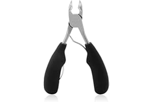 HENGYUE Tagliaunghie in metallo di precisione in acciaio inox, tagliaunghie ultra affilato per unghie spesse e incarnite