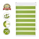 duo rollo klemmfix zubehör 【Doppelfunktion - Lichtregulierung】Klemmfix rollo mit parallel laufenden Rollobahnen, so dass Sie zwischen einem transparenten und einem blickdichten Stoffstreifen wechseln können,Wenn Sie die Kette nach oben und unten ziehen, können Sie die Position der Schatten frei einstellen. Bleibt der Blick nach draußen jederzeit erhalten-und das bei gleichzeitigem Sicht- und Lichtschutz!