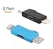 (2 Pack) SeCro™ Micro USB to Type-C and 8-pin Lightning Plug Adapter Convert Connector for iPhone 6S Plus / Galaxy Note 7 / LG G5 / Nexus 5X / Nexus 6P, (Assorted Color) RS.299.00