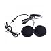 Produktbild LEORX 3,5 mm Fahrrad Motorrad Helm MP3 Kopfhörer Lautsprecher mit Volumen (schwarz)