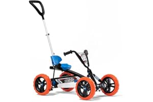 BERG Pedal Car Buzzy Nitro 2-in-1 incl. push bar | Pedal Go Kart, Ride On Toys for Boys and Girls, Go Kart, Toddler Ride on Toys, Outdoor Toys, Beats Every Tricycle, Go Cart for Ages 2-5 Years