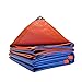 Produktbild BEAUTY brand PE-Plane 100% doppelseitig Wasserdicht, UV-beständig, Sonnenschutz, Mehrere Größen, Blau-Orange, 180G / M² (Farbe : 4X4m)