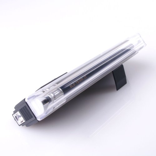 UV Handlampe 1 Schwarzlicht Röhre 365nm mit Trageschlaufe und Taschenlampe (ohne Batterien: 4x AA) – für UV Stempelfarbe, UV Leuchtfarbe, Schwarzlichtfarbe, Geldprüfgerät, Einlasskontrolle Diskotheken und Events, Banknoten, Hygienekontrolle (Urin), Fluoreszenz (langwellig) bei Mineralien und Fossilien, Briefmarken, Ausweise, Führerscheine, Passkontrolle, Dokumente mit UV Markierungen - 3