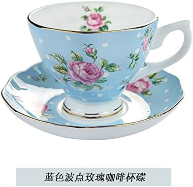 TAOTINGYAN Espresso Cup And Saucer Set,Coffee Tea Cup And Saucer Ceramic Coffee Cup Home Afternoon Tea Tea Guci Coffee Cup Dish,Two