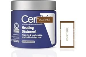 LUXPAKS Wipe Bundled with Cereve Healing Ointment – Healing Balm for Extremely Dry Skin, Eczema, & Cracked Feet