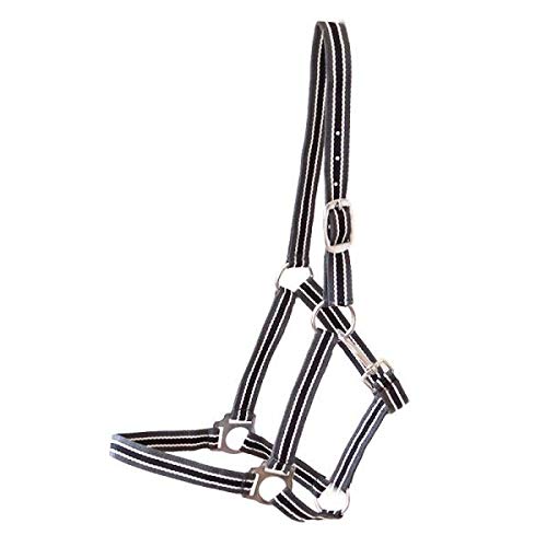 Gr 'German Riding Nylon Bozal Bozal Meadow bicolor ajustable, chromfarbene herrajes