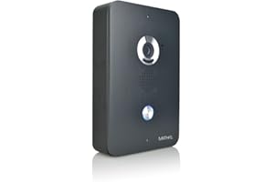 Mathfel Additional Surface-Mounted Box for 4 Wire Video Door Intercom System Fisheye Camera 170 Degrees Outdoor Station in Anthracite