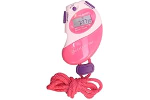 CHRISTIAN GAR Cronómetro Digital de Mano Deportivo con Despertador, Reloj y Calendario Rosa