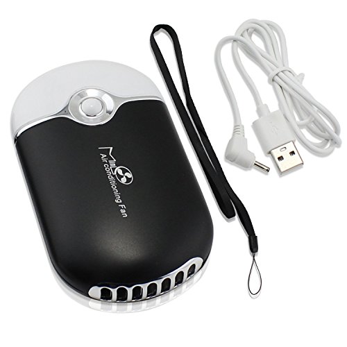 Preisvergleich Produktbild Tragbare Miniklimaanlagen-Reisehandheld USB aufladbare Lüfter für Summer (Black)