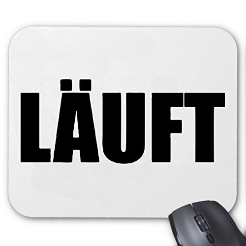 Mousepad (Mauspad) "Läuft Spass Party Kult Retro" für ihren Laptop, Notebook oder Internet PC .. (mit Windows Linux usw.)