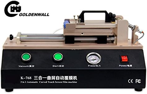 CGOLDENWALL 3 in 1 Automatic Curved Touch Screen OCA Film Laminating Machine for S6 S7 Edge Plus Laminator for Curved Screen