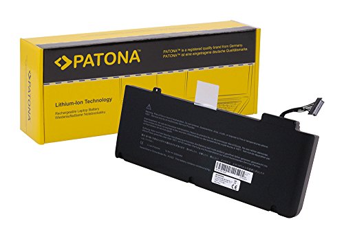 PATONA Laptop Akku für Apple Apple | MacBook Pro 13 | 13" A1278 2009 Version | 13" MB990*/A | 13" MB990CH/A | 13" MB990J/A | 13" MB990LL/A | 13" MB990TA/A | 13" MB990ZP/A | 13" MB991*/A | 13" MB991CH/A | 13" MB991J/A | 13" MB991LL/A | 13" MB991TA/A | 13" MB991ZP/A | 13" MC700LL/A | 13" Precision Aluminum Unibody 2009 - [ Li-ion; 5800mAh;schwarz]