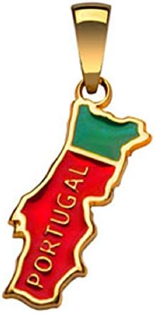Helios Countries Portugal Pendant Jewellery – Gold Plated – New