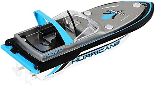 Newest Electronic Remote Control Boat Super Mini Speed Boat Dual Motor For Kids Toy (Blue)