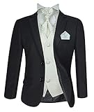 Ambas chaquetas y chalecos están completamente forrados. El chaleco viene con corbata y pañuelo adicionales que tienen un diseño de impresión a juego