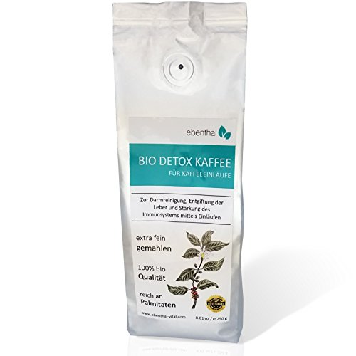 EBENTHAL Detox-Kaffee: Einlaufkaffee zur Darm-Reinigung mit Kaffeeeinlauf 250 g 1er Pack