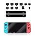 Produktbild TAOtTAO Staubstecker + gehärteter Filmanzug Tempered Glass Screen Protector + Staubschutz-Schutzgummi für Nintendo Switch