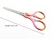 ARSUK Multi Purpose Embroidery Cross Stitch Small Fancy Pink & Orange Scissor Shape Needlework Scissors 10.5 cm Steel for Sewing Tailoring Home Craft Tools Premium Grade Stork Embroidery Scissors