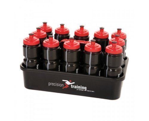 PRECISION TRAINING 12 Bottles & Carrier (Black) PRECISION TRAINING 12 Bottles & Carrier (Black)