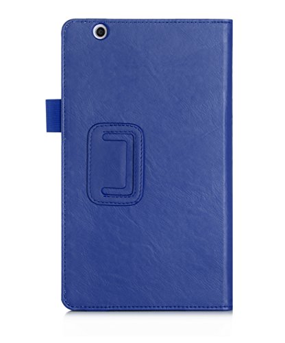 BeePole HUAWEI MediaPad M3 Hülle – Smartes Tablet Schutzcase aus PU-Leder mit Handschlaufe Kartenschächten und magnetischer Aufwach/Schlaf Funktion für HUAWEI MediaPad M3 8.4″(2016), Blau - 3