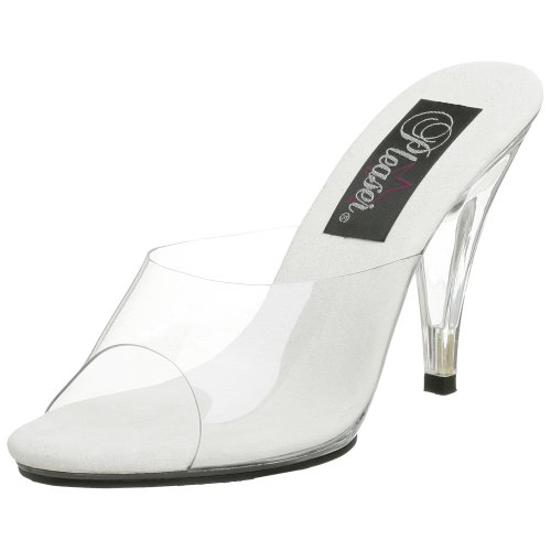 Fabulicious Car401/C/M, Women's Open-Toe Pumps, Transparent (Clear), 6 UK (39 EU)