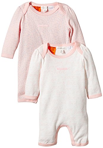 Pumpkin Patch Baby Girls' 2-Pack Romper, Cloud Pink, 6-12 Months