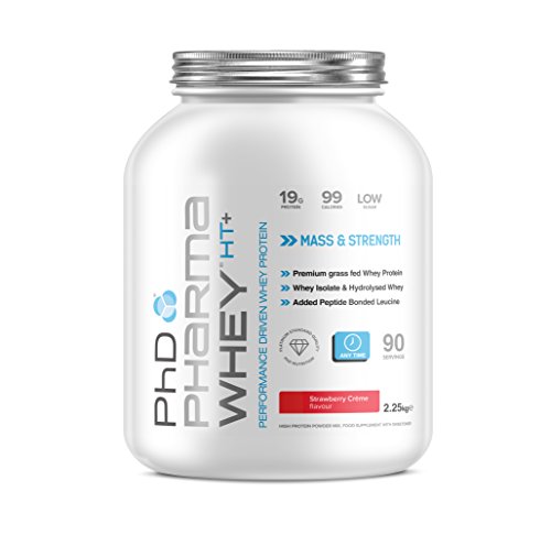 PhD Pharma - Complemento proteínico de suero HT, sabor fresa