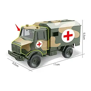 Thboxes Kids Boys Simulate Military Series Alloy Car Educational Toy Medical car