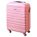 Produktbild Karry Handgepäck Bordgepäck Hartschalen Koffer für Kurzreisen Urlaub Reisen Businesskoffer Trolley Case TSA Schloss 30 Liter Rosa 815 B