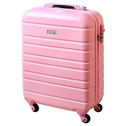 Preisvergleich Produktbild Karry Handgepäck Bordgepäck Hartschalen Koffer für Kurzreisen Urlaub Reisen Businesskoffer Trolley Case TSA Schloss 30 Liter Rosa 815 B