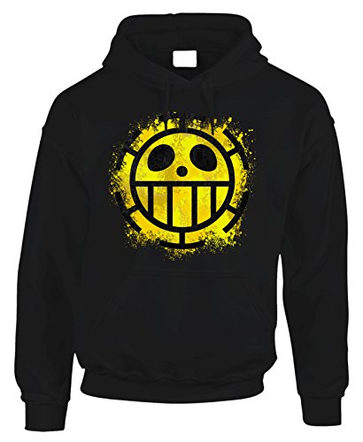 fashwork Felpa con Cappuccio One Piece Trafalgar Law - Cartoon Cartoni - in Cotone by