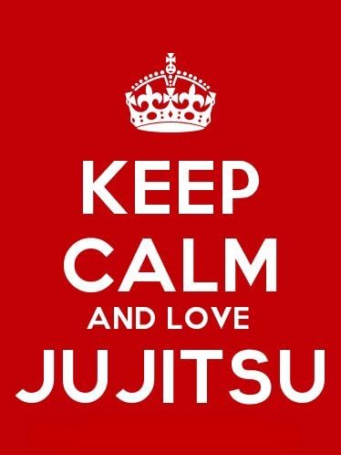 Keep Calm And Love Jujitsu Keyring - 5cm x 3.5cm