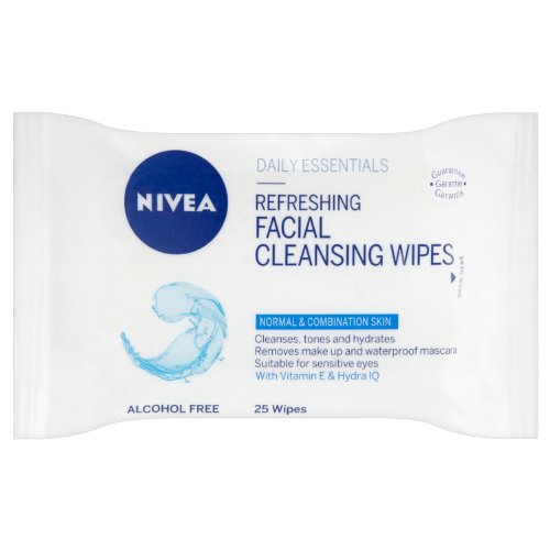 NIVEA Visage Refreshing Facial Cleansing Wipes 6 x Pack of 25 Wipes (150 Wipes)