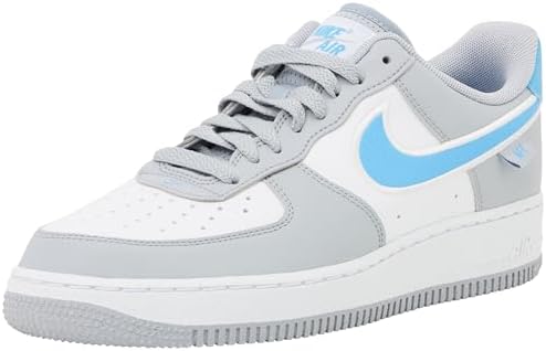 Nike HM0721-001 Nike Air Force One '07 NN Uomo, White/Light Carbon-Platinum Tint EU 40.5