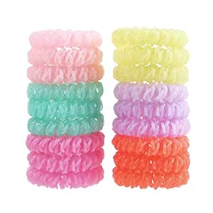 Jelly Color 6 Colors 3pcs Color Miuance 18 Pack Spiral Hair