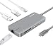 Produktbild Lenovo USB-C Hub, Type C Adapter mit HDMI Anschluss, Gigabit Ethernet Anschluss, USB C ladeanschluss, 2 USB 3.0 und 1 USB 2.0 Anschlüsse, SD/TF Kartenleser, für MacBook Pro und mehr USB C Geräte