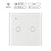 Price comparison product image Vingtank Wall Switch Wi-Fi Touch Wall Light Switch Panel Wireless Intelligence Wall Switches Support Timing and APP Remote Control Work with Alexa Google Home (2 Gang)