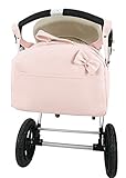  Bolso polipiel carro bandolera marca Andu Modin. Color Rosa. Personalizado con nombre bordado